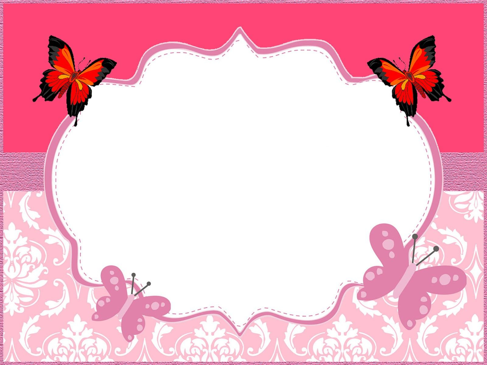 Butterfly Invitation Template Coolest Invitation Templates with regard to dimensions 1600 X 1200