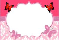 Butterfly Invitation Template Coolest Invitation Templates within size 1600 X 1200