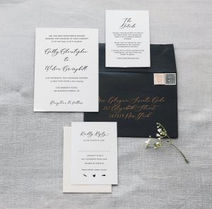 Calligraphy Wedding Invitation Template Elegant Wedding Etsy with dimensions 1956 X 1939