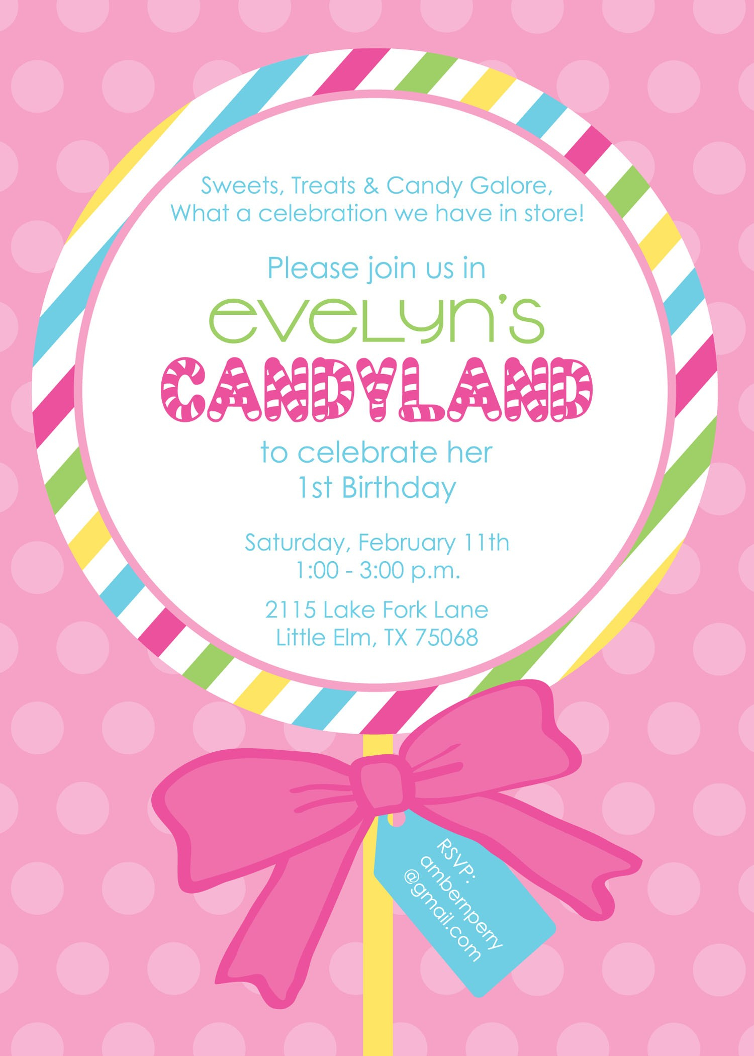 Candyland Invitation Template Candyland Party Invitations Free in measurements 1500 X 2100