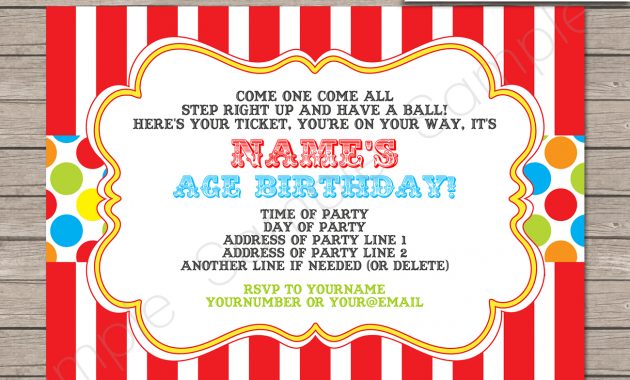 Carnival Invitation Template Carnival Invitations intended for dimensions 1300 X 1126