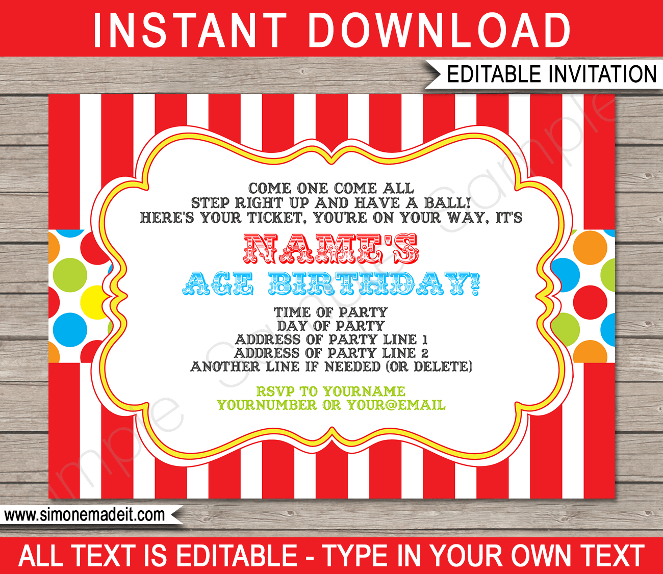 Carnival Invitation Template Carnival Invitations intended for dimensions 1300 X 1126