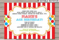 Carnival Invitation Template Carnival Invitations pertaining to sizing 1300 X 1126