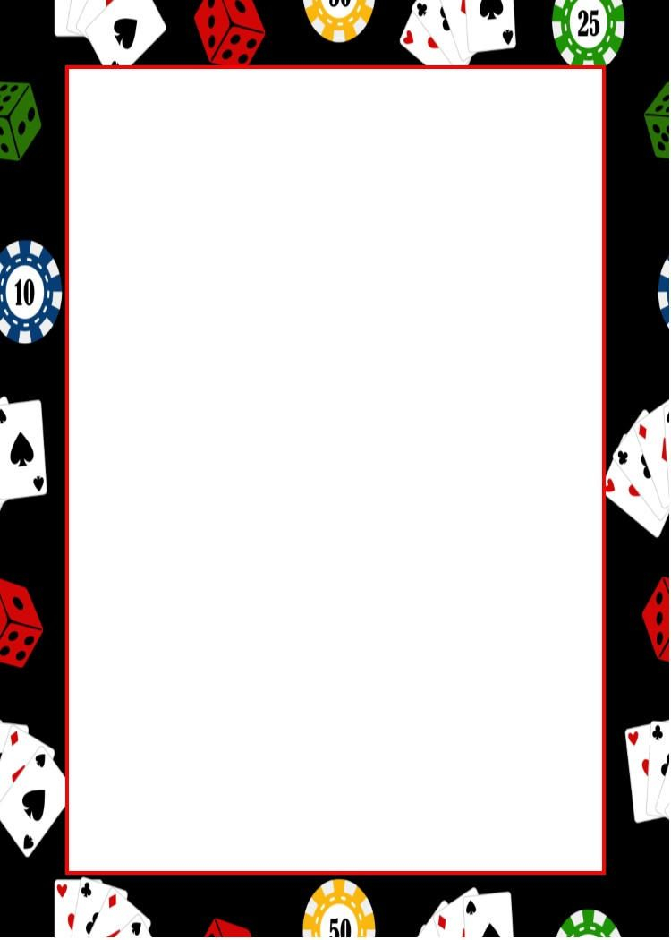 Casino Night Invitation Blank Template Printable Stationery In pertaining to proportions 750 X 1050