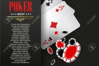 Casino Poster Or Banner Background Or Flyer Template Poker inside dimensions 1300 X 1300