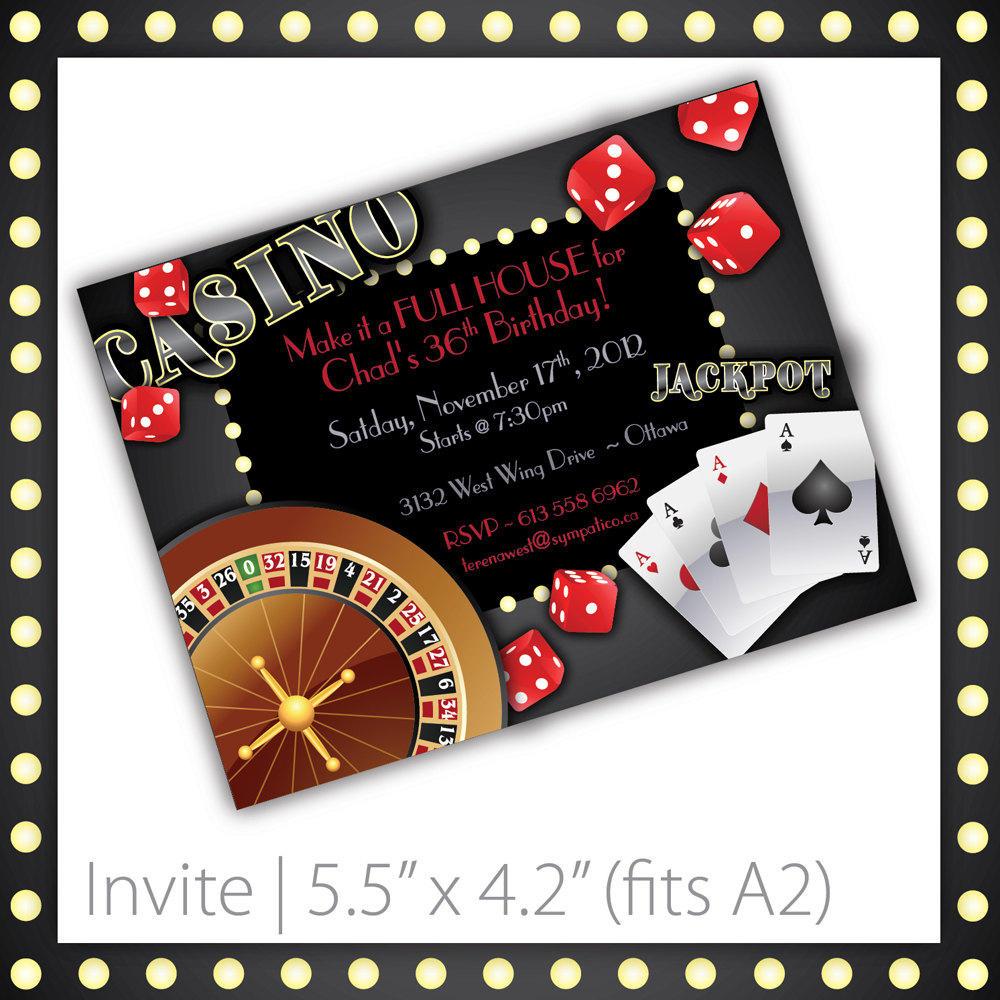 Casino Themed Party Invitations Party Invitation Collection pertaining to sizing 1000 X 1000