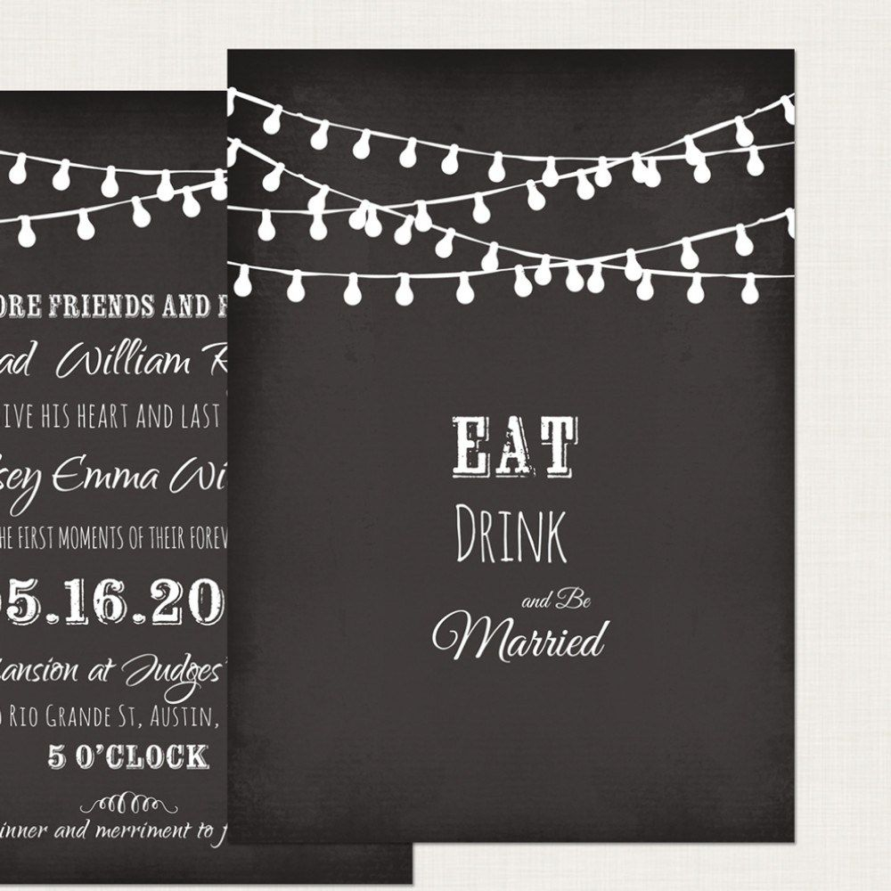 Chalkboard Wedding Invitation Templates Cloudinvitation Com 50th intended for measurements 1000 X 1000