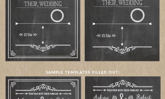 Check Out This Printable Diy Chalkboard Wedding Invitation Template in sizing 894 X 1487