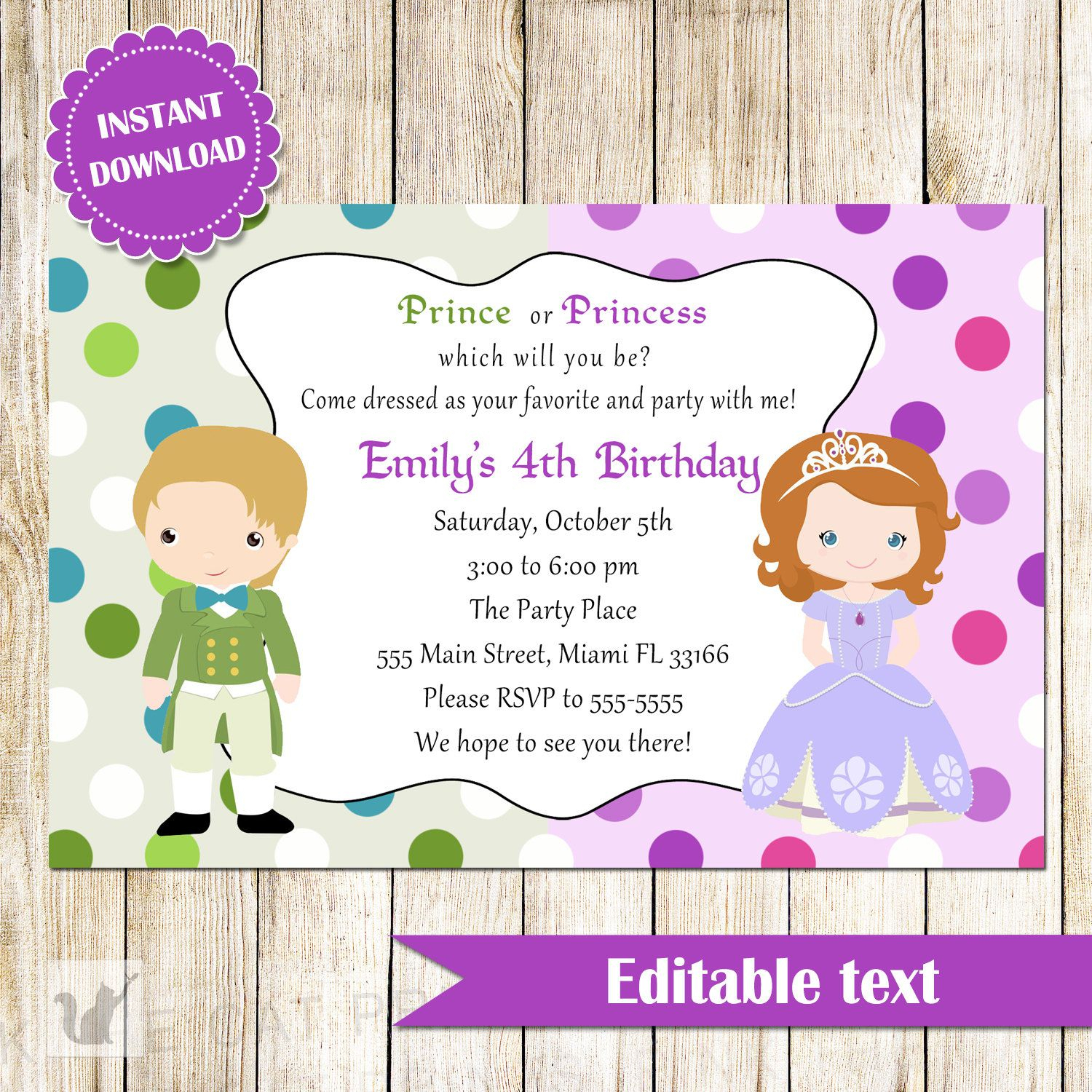 Child Birthday Party Invitation Template Birthday Invitation Examples for dimensions 1500 X 1500