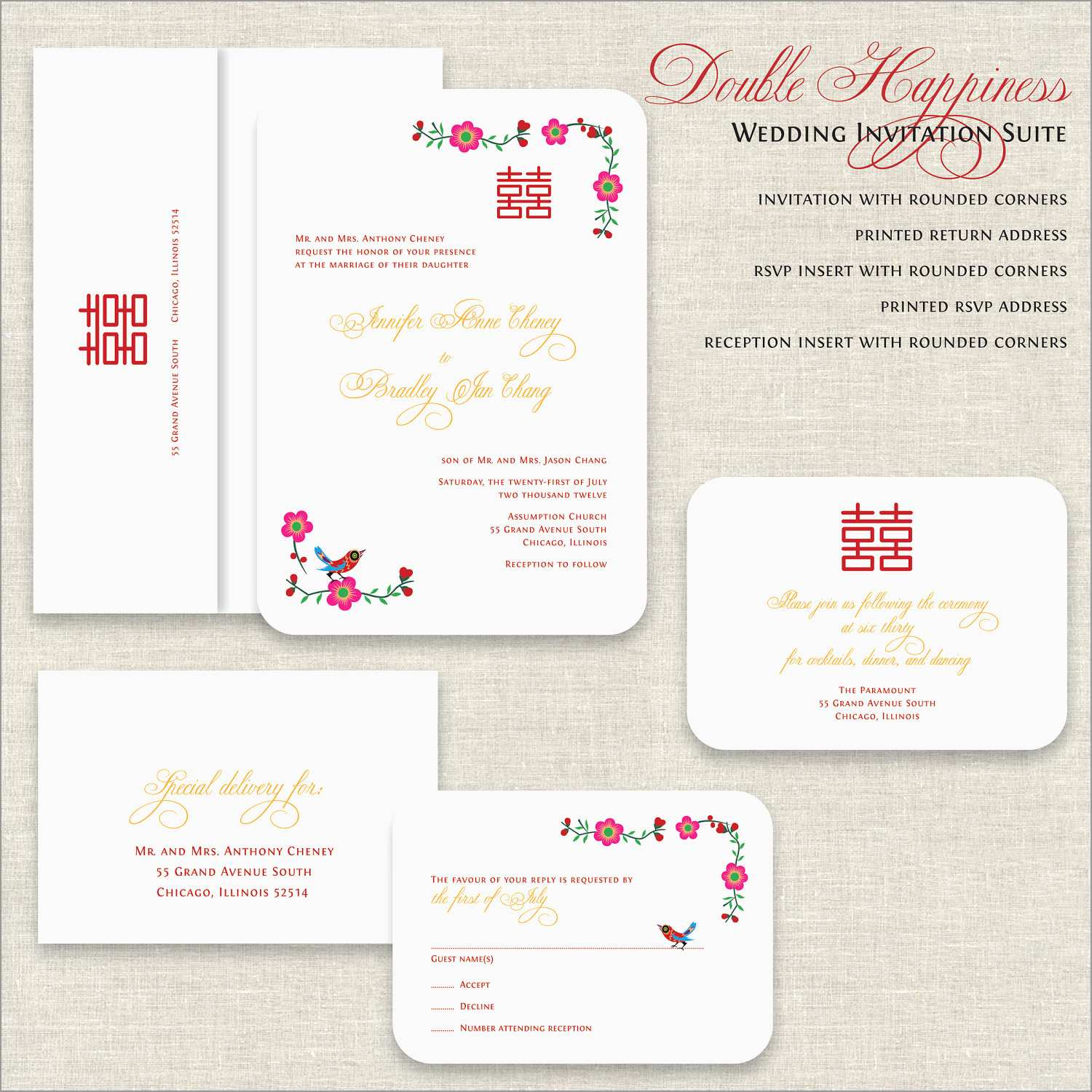 Chinese Wedding Invitation Template Free Download Pretty Wedding regarding size 1500 X 1500