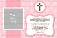 Christening Invitation For Ba Girl Blank Template Invitation for sizing 1500 X 1071