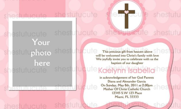 Christening Invitation For Ba Girl Blank Template Invitation for sizing 1500 X 1071