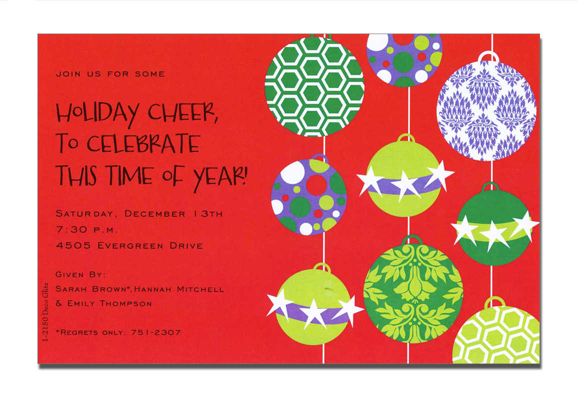 Christmas Open House Invitations Christmas Open House Invitations pertaining to size 1157 X 804