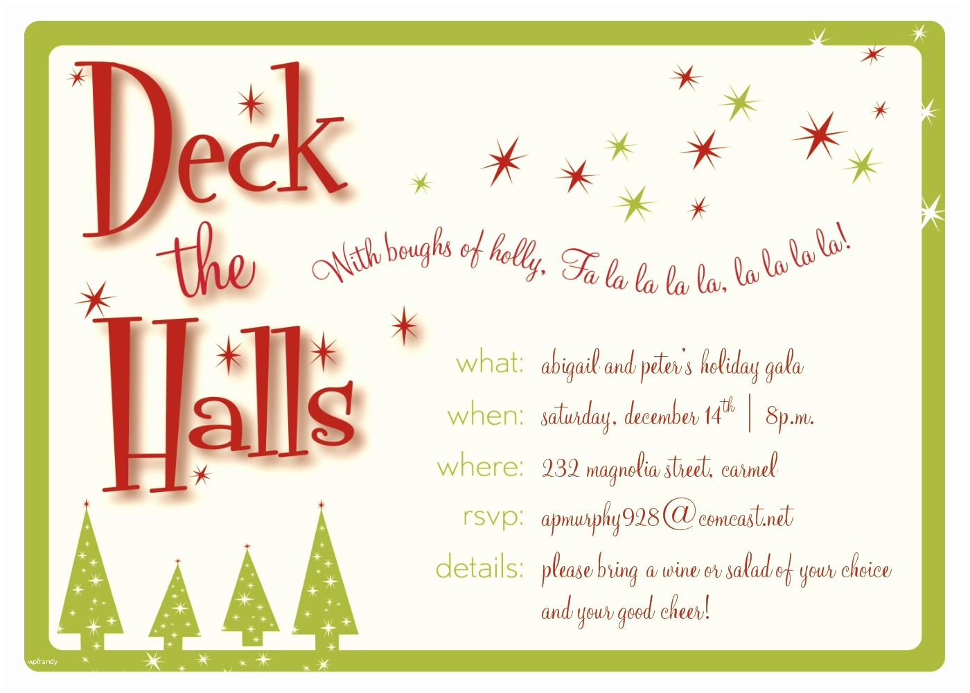 Christmas Party Invitation Template Ai Invitation Template Ideas inside size 1400 X 1000