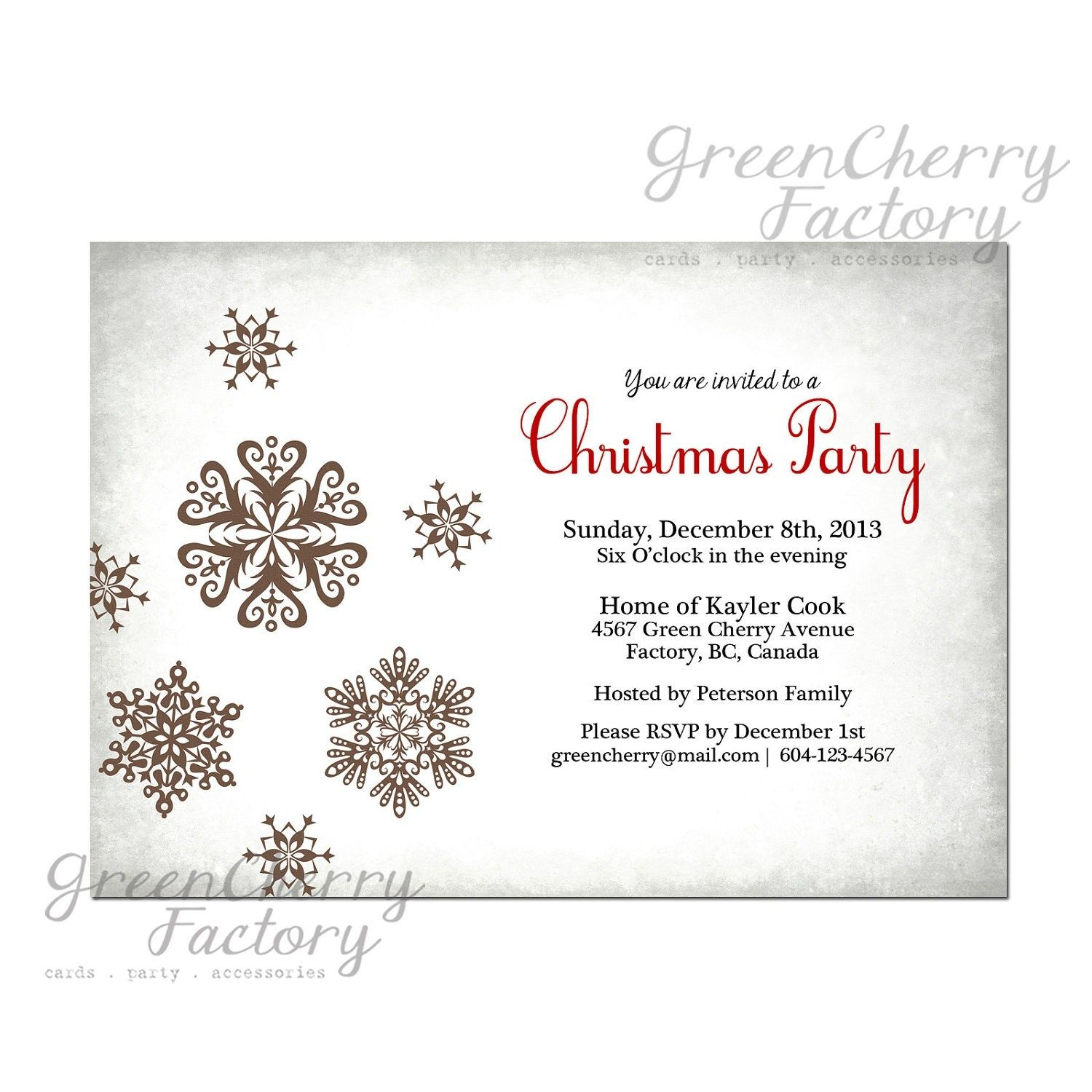 Christmas Party Invitation Templates Uk Template Example Cookie regarding sizing 1500 X 1500