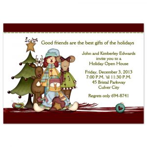 Christmas Party Invitations Country Christmas Design Printed With for sizing 1000 X 1000