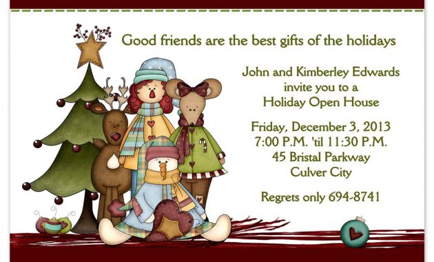 Christmas Party Invitations Country Christmas Design Printed With for sizing 1000 X 1000