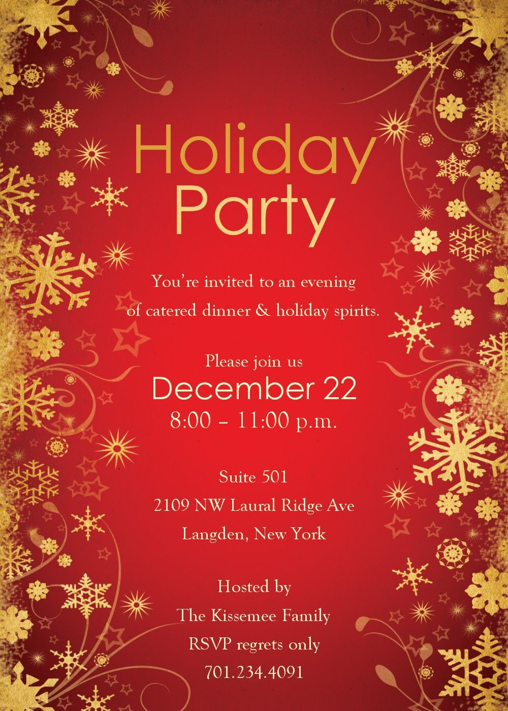Christmas Party Flyer Template Free Download