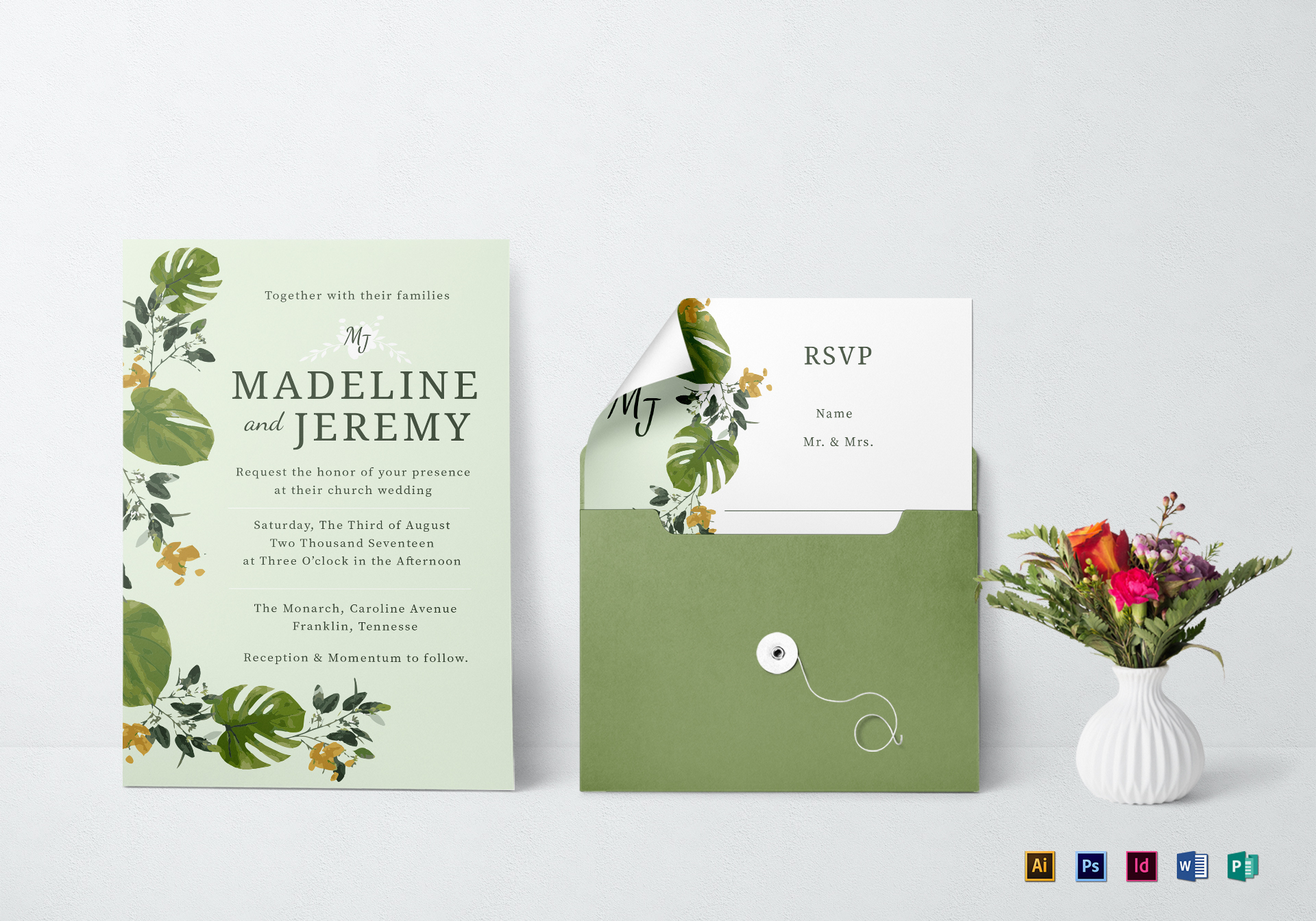 Church Wedding Invitation Design Template In Psd Word Publisher within sizing 1920 X 1344