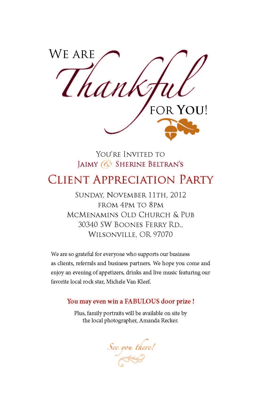 Client Appreciation Party Invitations Google Search Client within size 1100 X 1700