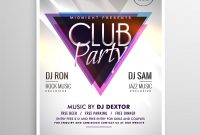 Club Party Music Flyer Invitation Template Poster in sizing 1000 X 1080