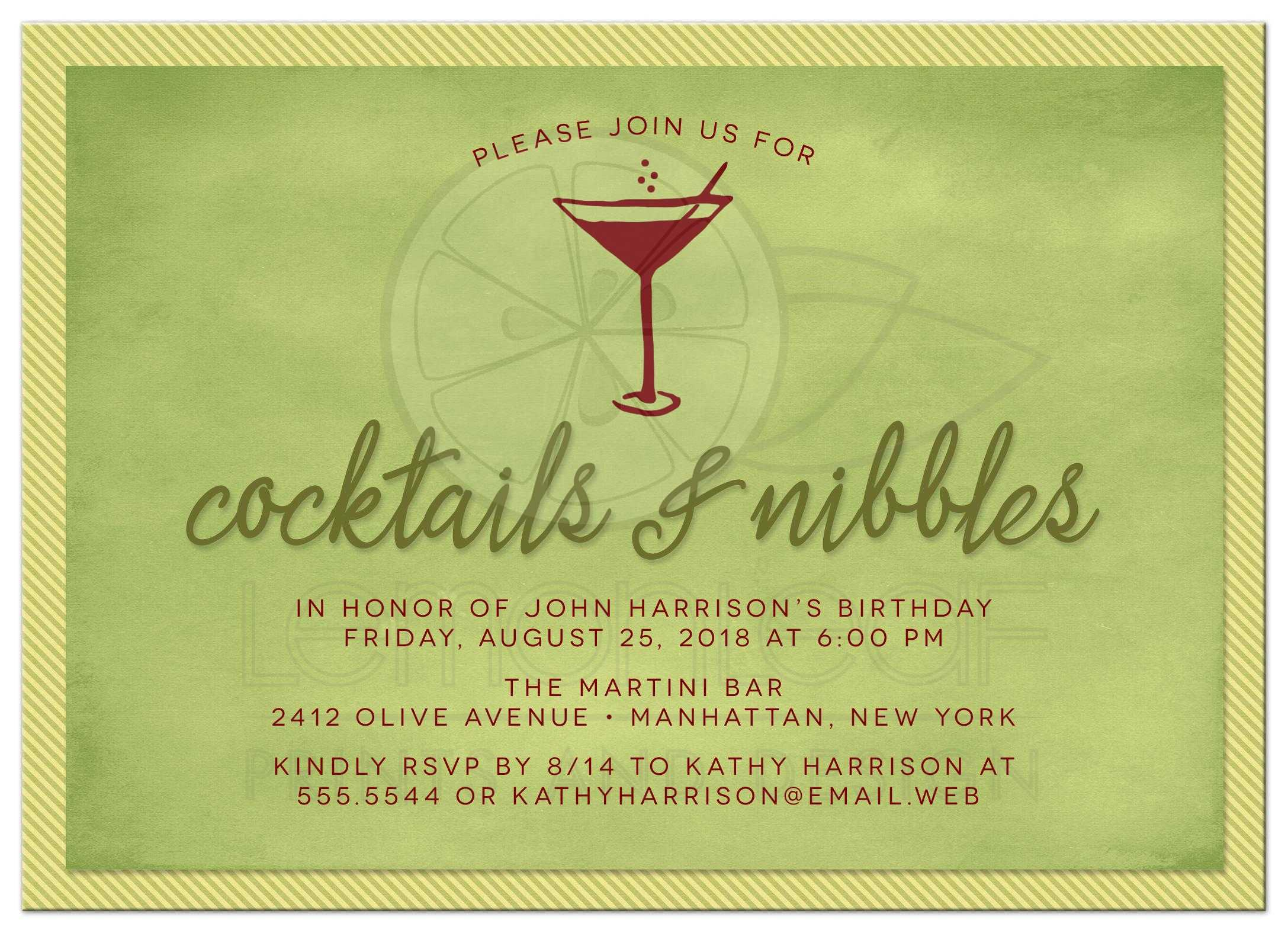 Cocktail Birthday Invitation Wording Party Text 40th 30th I Am with regard to proportions 2175 X 1575