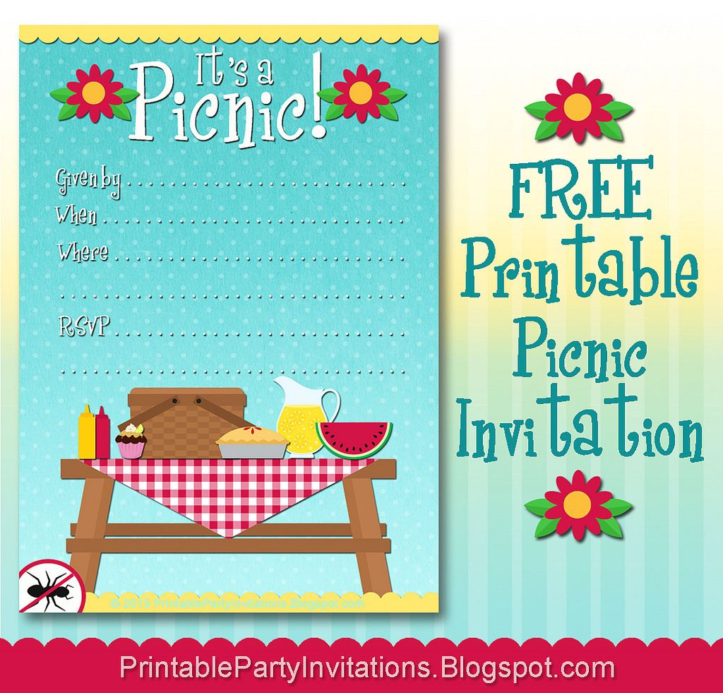 Company Picnic Invitation Template Free Ms Kristis Picnic in sizing 1024 X 981