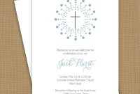 Confirmation Invitation Template Confirmation Template Communion in dimensions 1000 X 1000