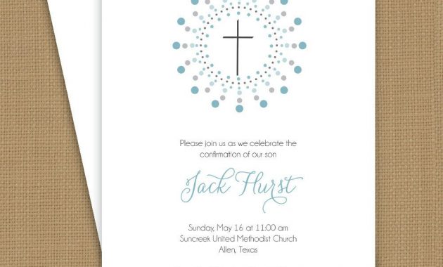 Confirmation Invitation Template Confirmation Template Communion in dimensions 1000 X 1000