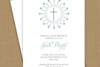 Confirmation Invitation Template Confirmation Template Communion within measurements 1000 X 1000