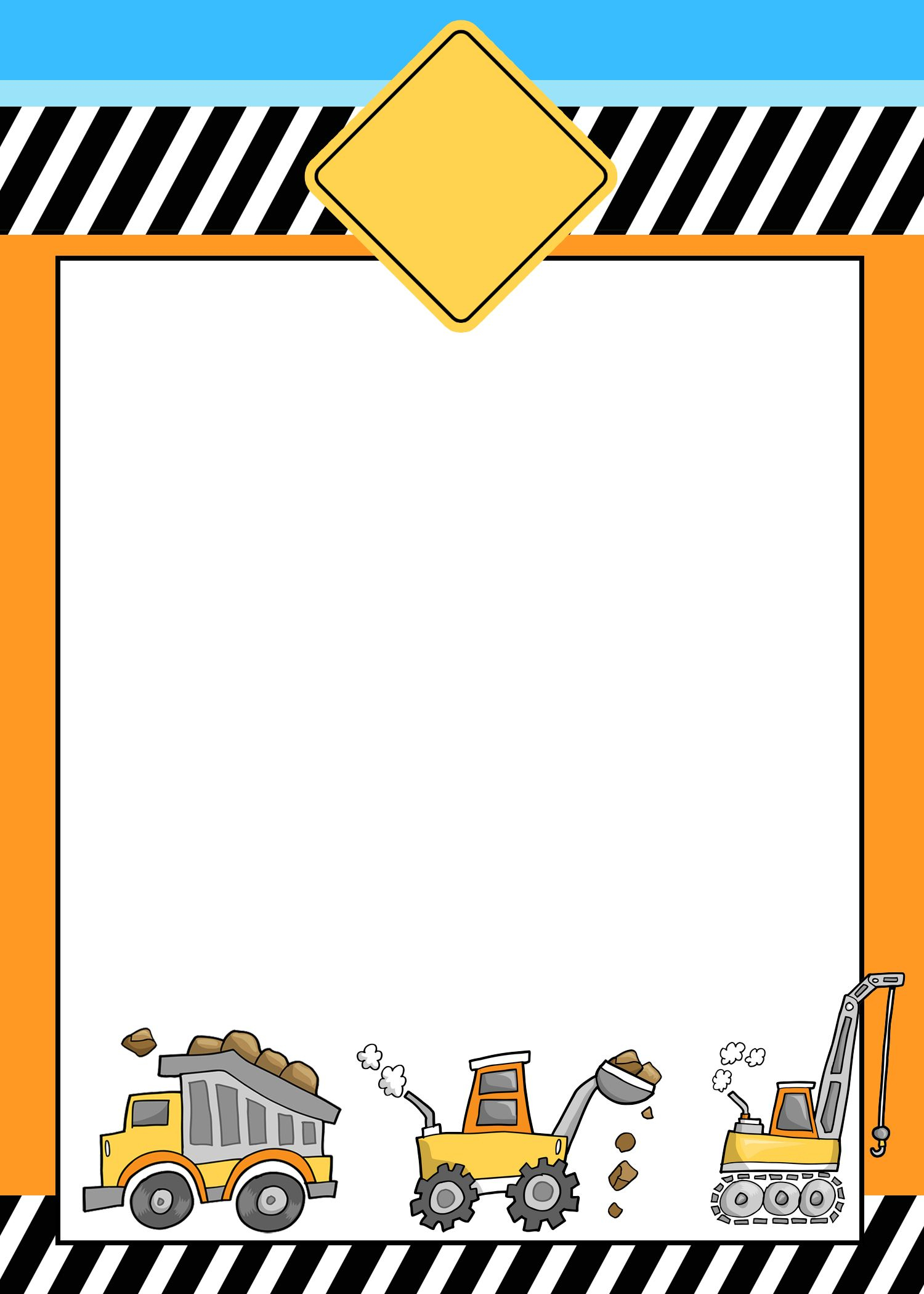 Construction Birthday Party With Free Printables Kiddos intended for dimensions 1500 X 2100