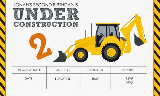 Construction Themed Birthday Party Free Printables Jacqueline regarding sizing 1600 X 1143