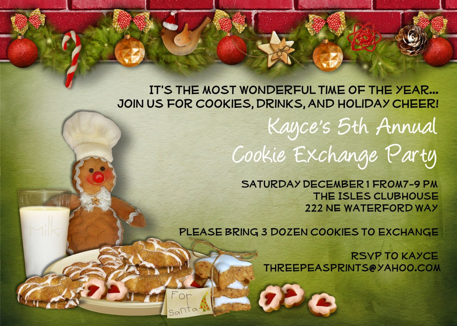 Cookie Exchange Invite Wording Google Search Cookie Exchange in size 1500 X 1071