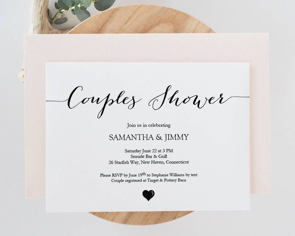 Couples Shower Invite Diy Printable Invitation Template throughout measurements 1000 X 800