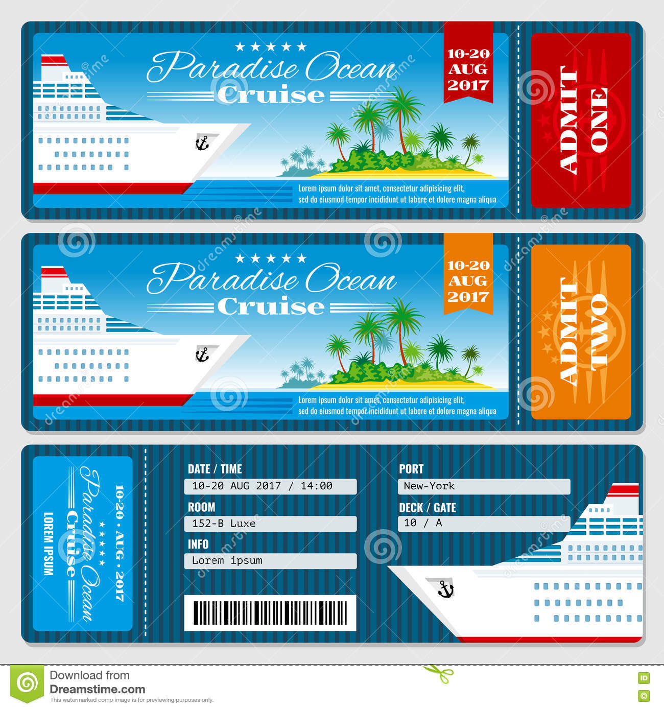 Cruise Ship Boarding Pass Ticket Honeymoon Wedding Invitation with proportions 1300 X 1390