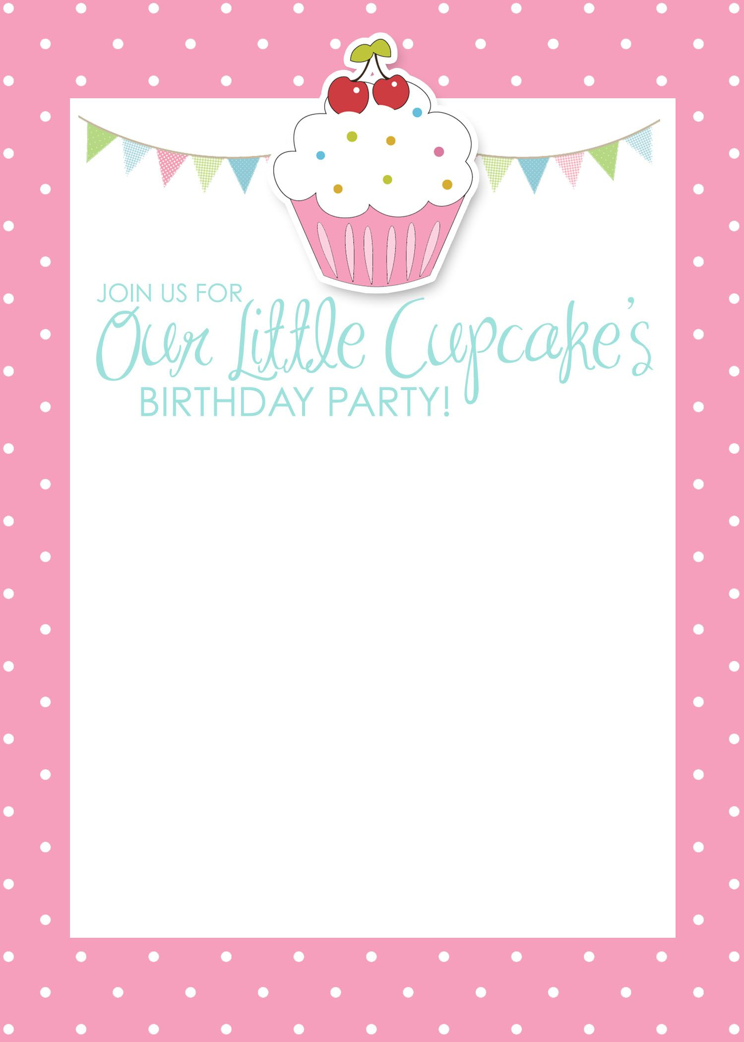 Cupcake Birthday Party With Free Printables Birthday Printable inside measurements 1500 X 2100