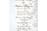 Custom Funeral Or Memorial Service Announcement 5 X 7 Invitation inside measurements 1104 X 1104