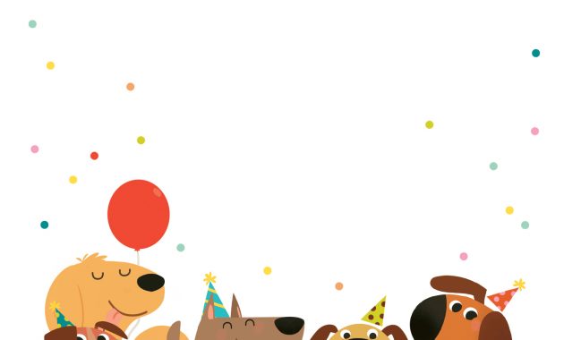 Delighted Dogs Free Printable Birthday Invitation Template inside dimensions 1500 X 1500