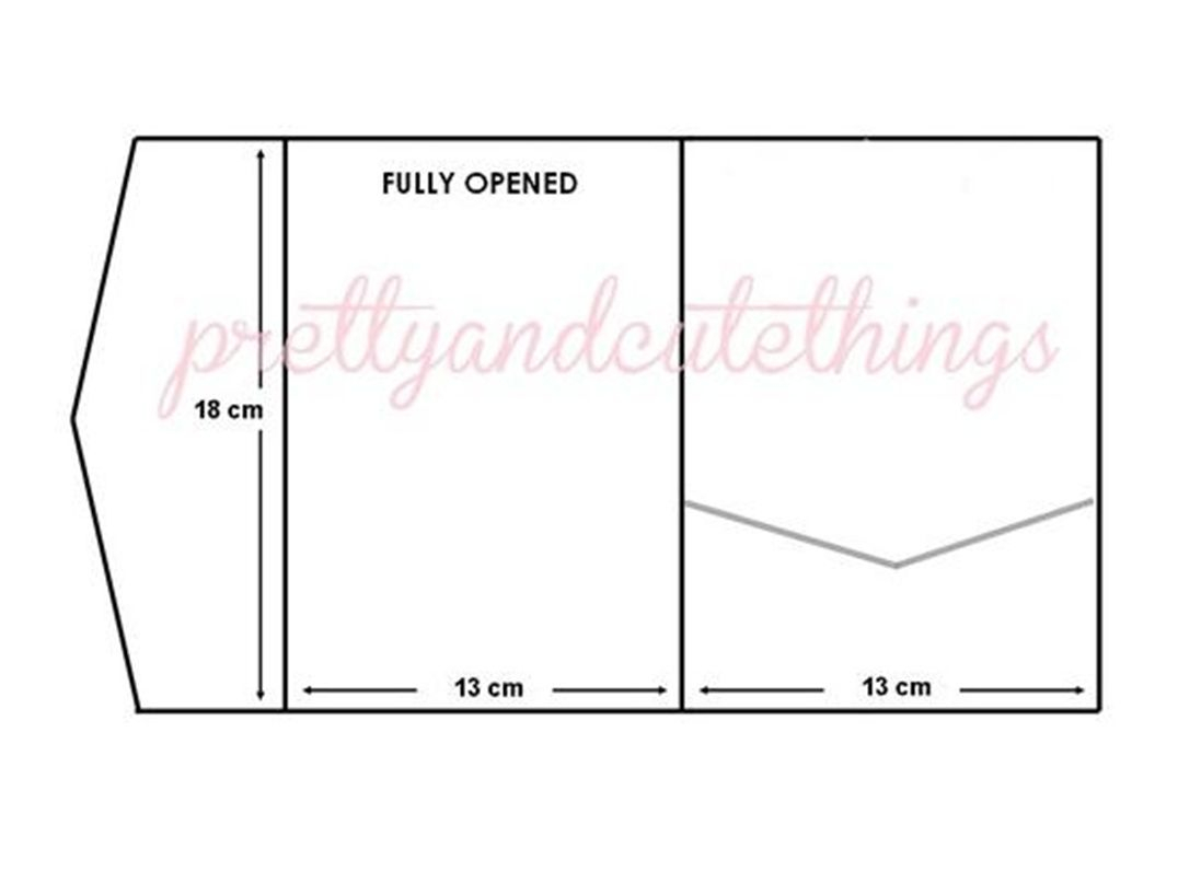 Details About Kraft Wedding Invitations Diy Pocketfold Envelopes Box throughout dimensions 1076 X 807