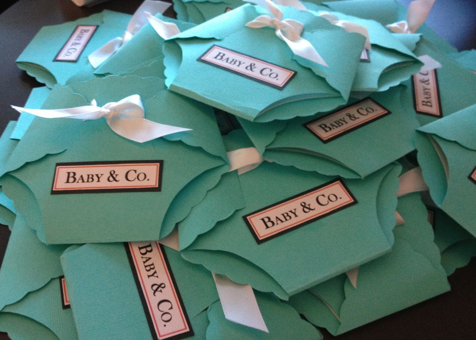 Diaper Shaped Invites For Tiffany Co Ba Shower So Cute Th within size 1618 X 1157