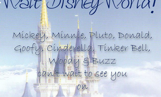 Disney Printable Trip And Event Invitations Free with regard to measurements 945 X 975