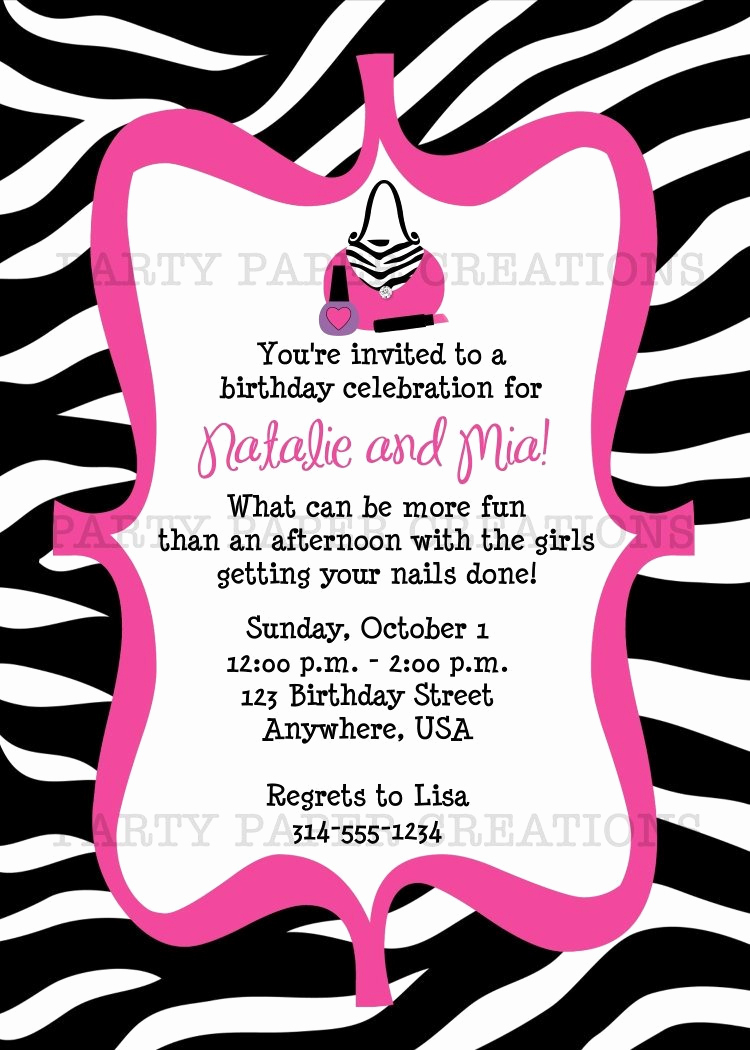 Diva Invitation Templates Emelinespace throughout size 750 X 1050