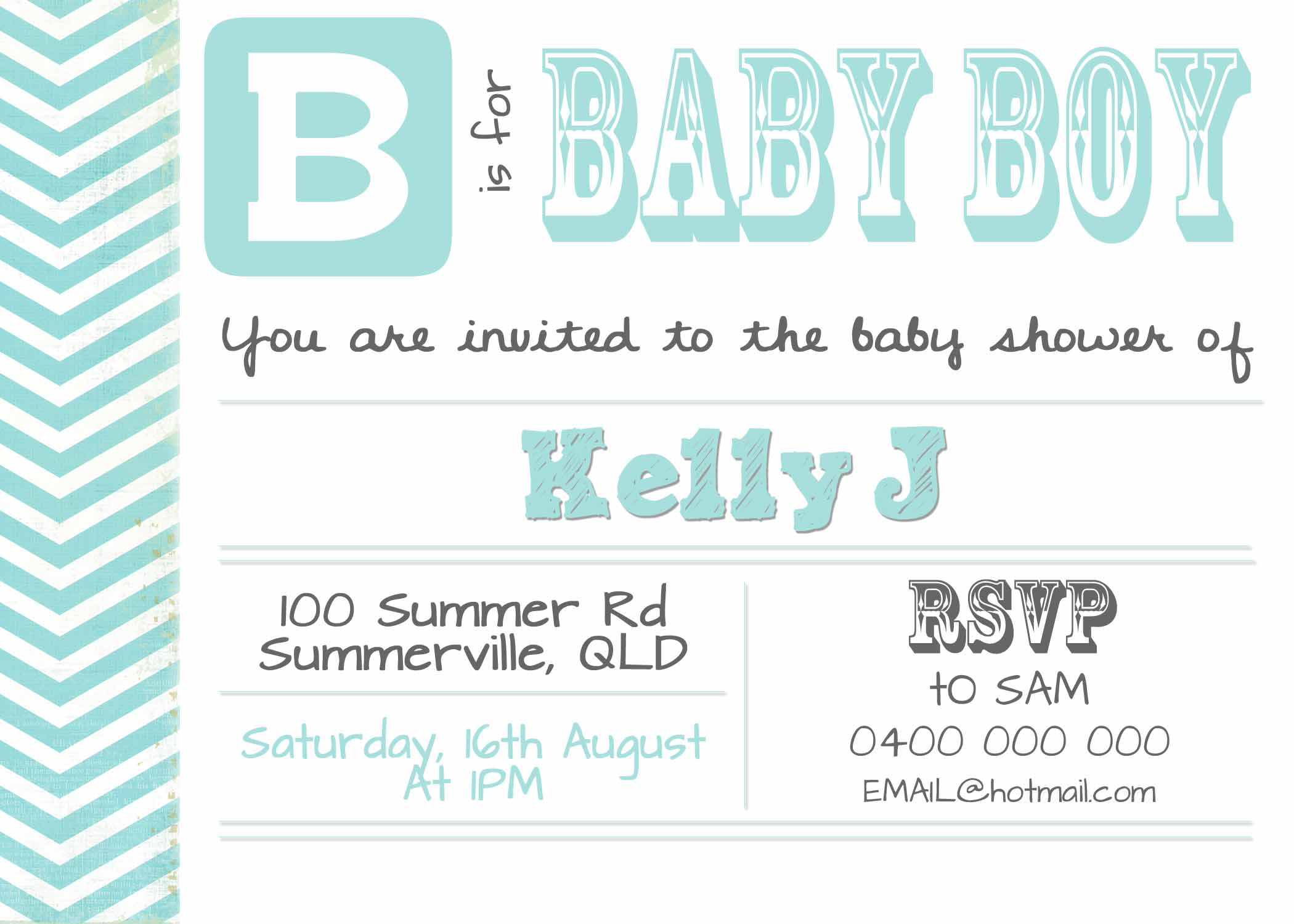 Diy Digital Ba Shower Invitation Simplifycreateinspire inside measurements 2100 X 1500