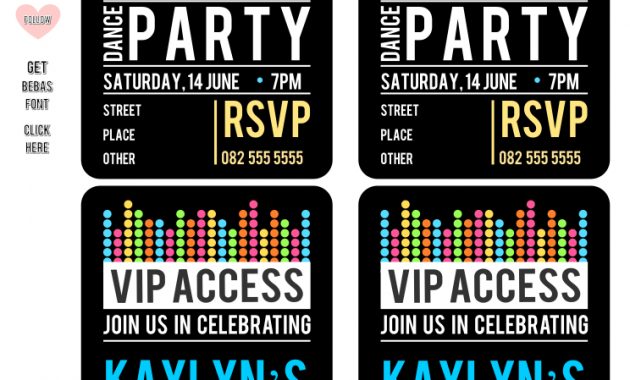 Diy Free Vip Party Invite Template Hi All Thank You All For Your in dimensions 744 X 1066