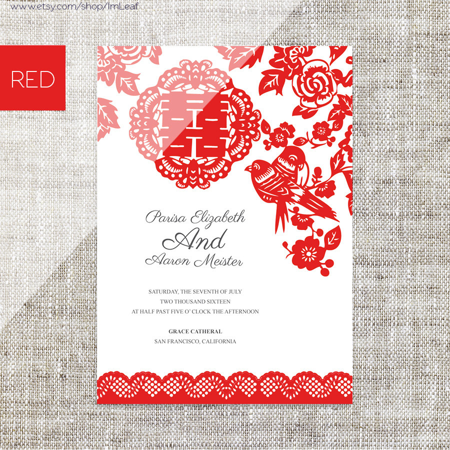 Diy Printable Editable Chinese Wedding Invitation Rsvp Card Etsy inside measurements 900 X 900