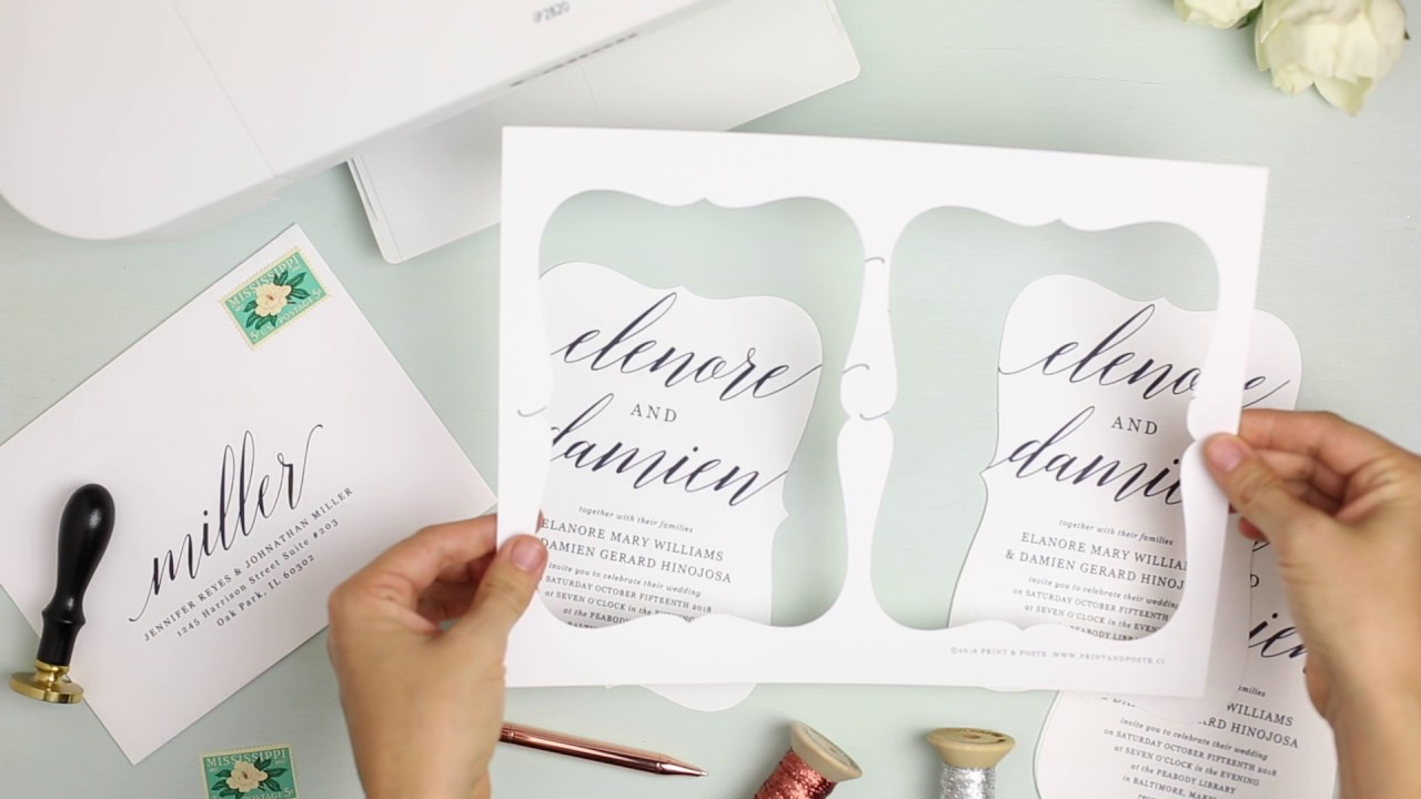 Diy Wedding Invitation Templates for size 1280 X 720