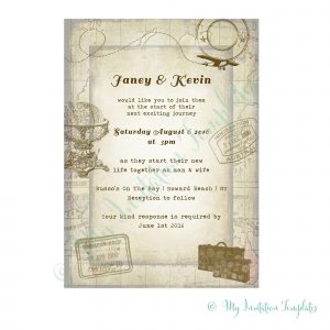 Diy Wedding Invitations Templates Travel Wedding Invitations Diy inside proportions 2000 X 2000