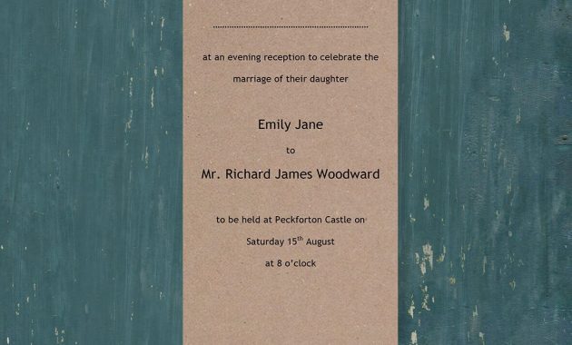 Dl Cardstock Evening Reception Invitation Template Wow Vow in sizing 1181 X 1181