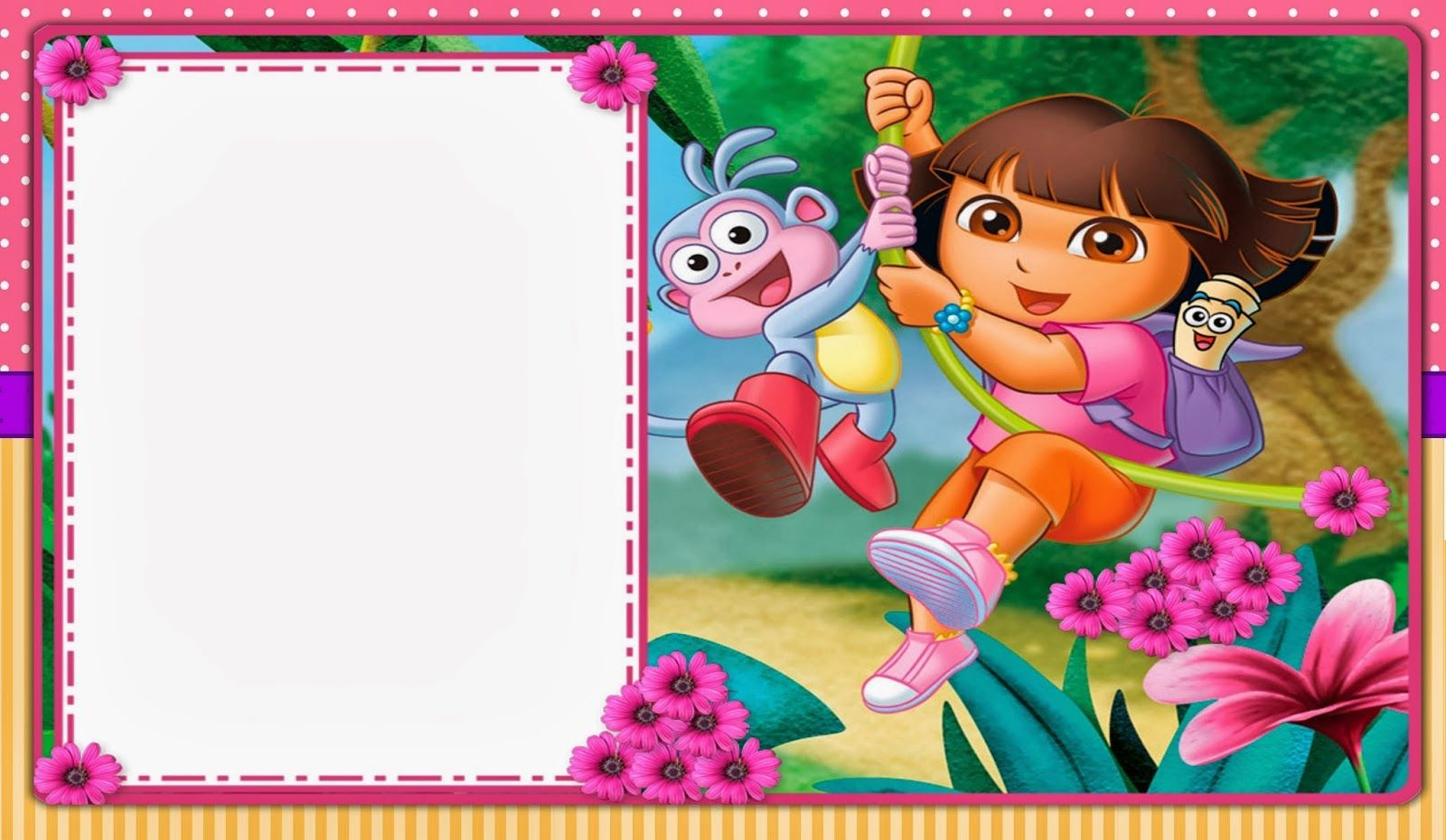 Dora The Explorer Free Printable Invitations And Party Printables for size 1600 X 930