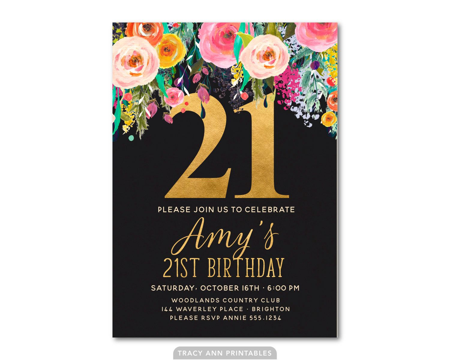 Download Free 21st Birthday Invitations Wording Bagvania in sizing 1500 X 1200